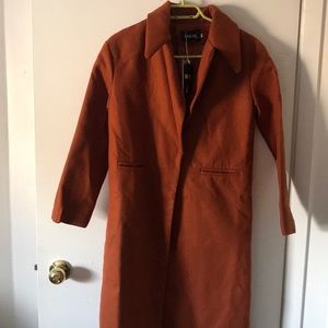 Off orange coat